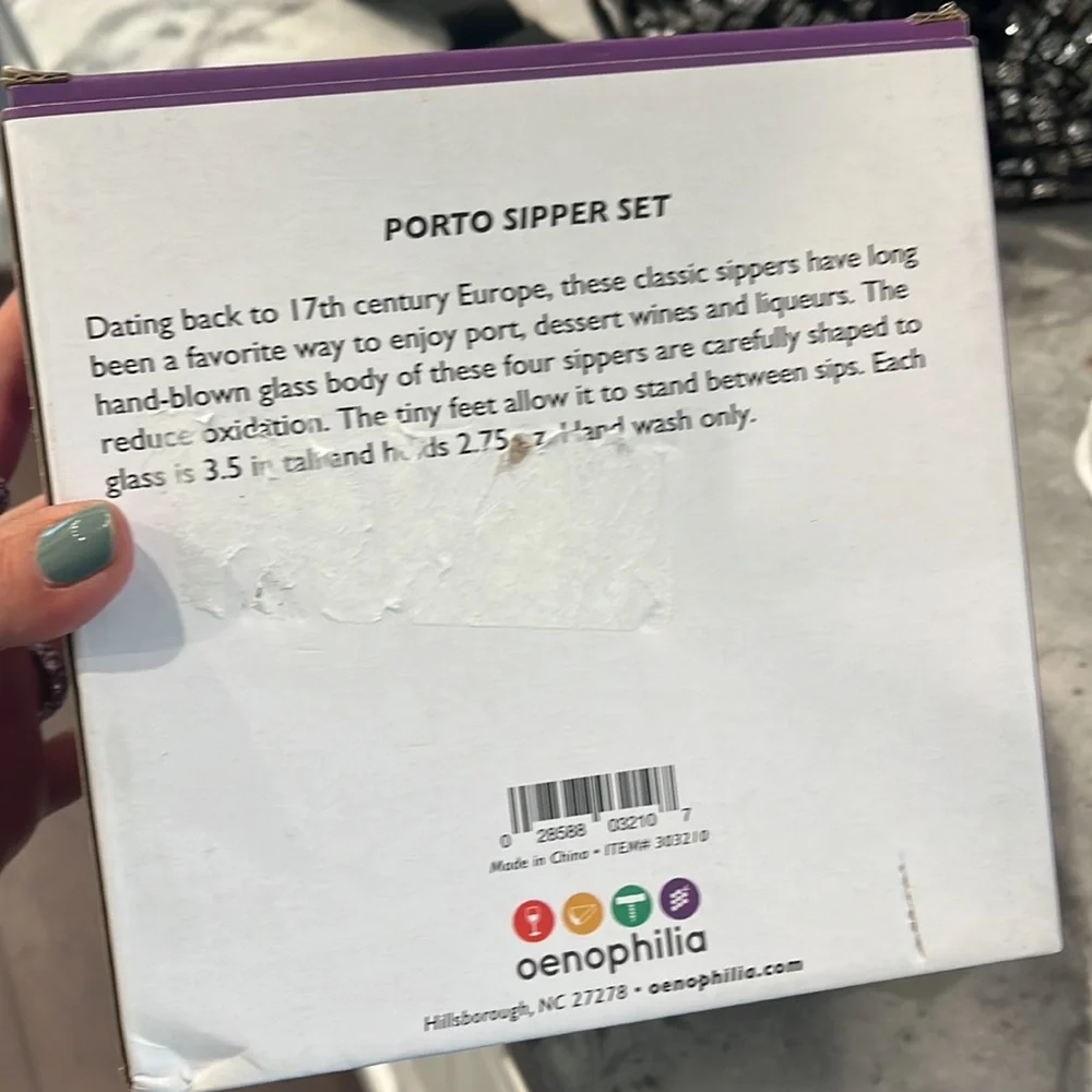 New in Box OWNO Porto Sipper Set